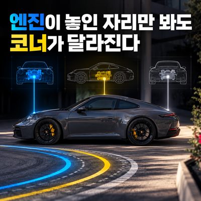 엔진이 놓인 자리만 봐도 코너가 달라진다