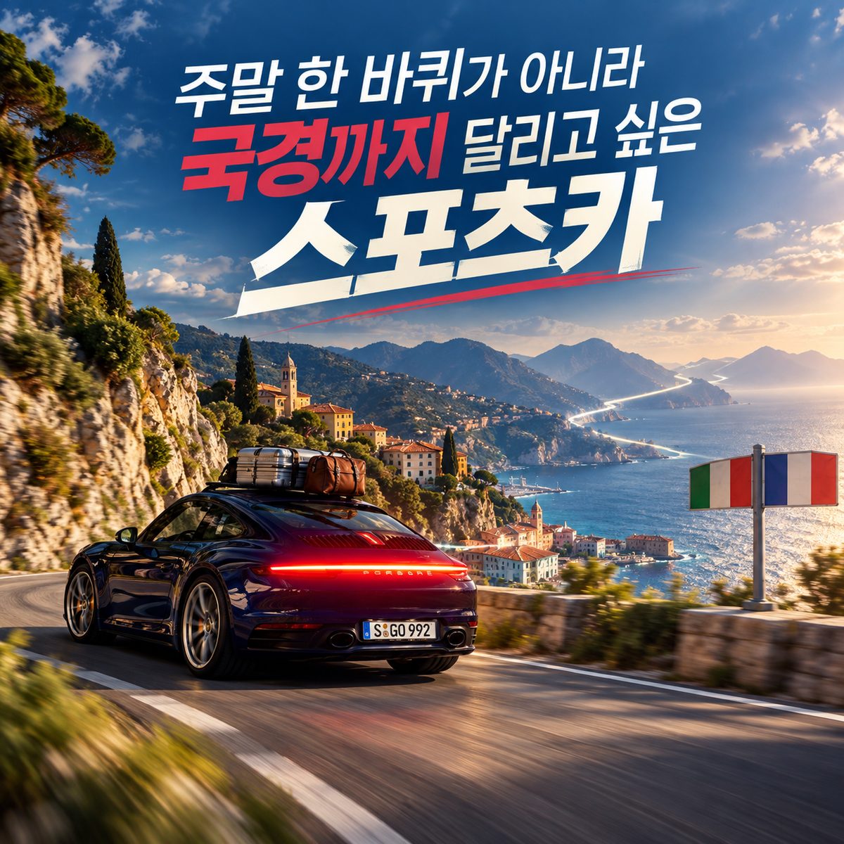 주말 한 바퀴가 아니라 국경까지 달리고 싶은 스포츠카