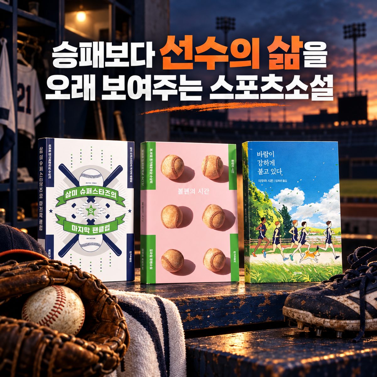 승패보다 선수의 삶을 오래 보여주는 스포츠소설