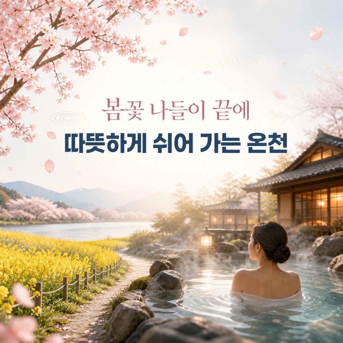 봄꽃 나들이 끝에 따뜻하게 쉬어 가는 온천
