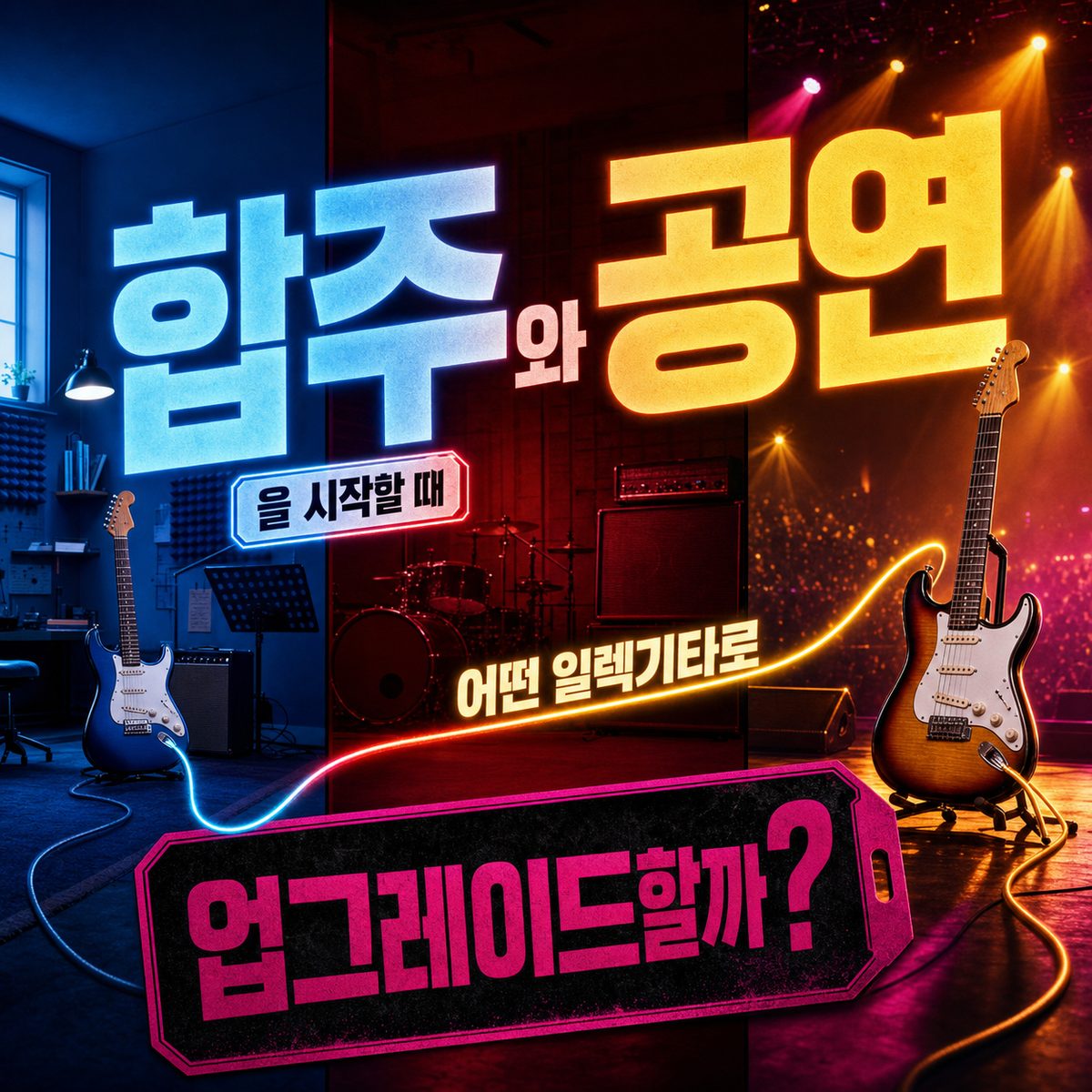 합주와 공연을 시작할 때 어떤 일렉기타로 업그레이드할까?