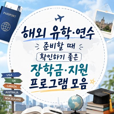 해외 유학·연수 준비할 때 확인하기 좋은 장학금·지원 프로그램 모음