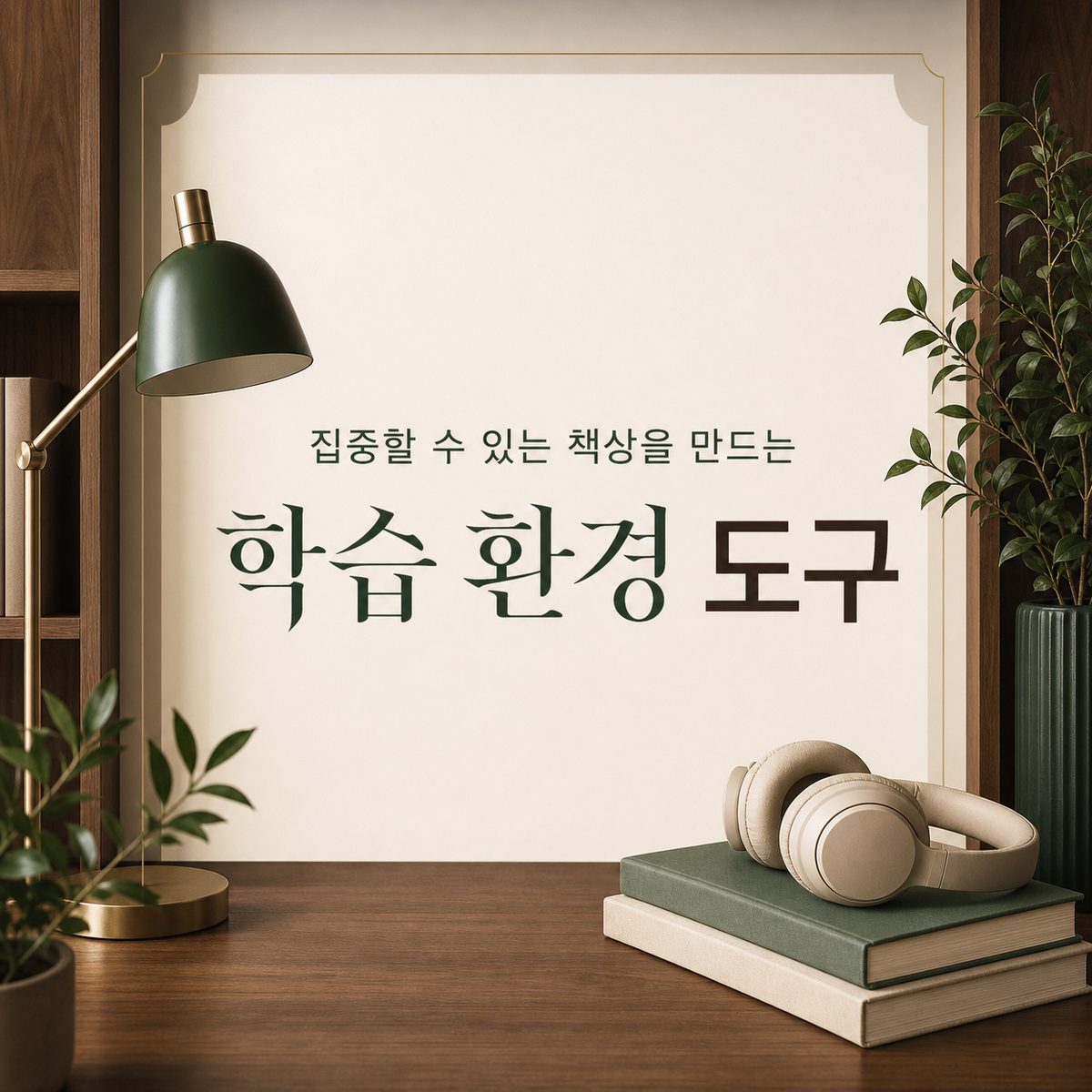 집중할 수 있는 책상을 만드는 학습 환경 도구