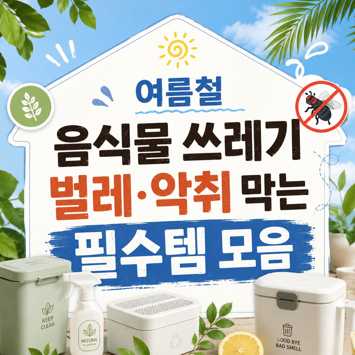 여름철 음식물 쓰레기 벌레·악취 막는 필수템 모음