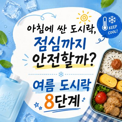 아침에 싼 도시락, 점심까지 안전할까? 여름 도시락 8단계