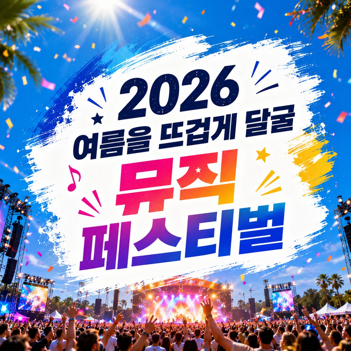 2026 여름을 뜨겁게 달굴 뮤직 페스티벌