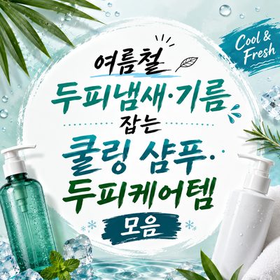 여름철 두피냄새·기름 잡는 쿨링 샴푸·두피케어템 모음