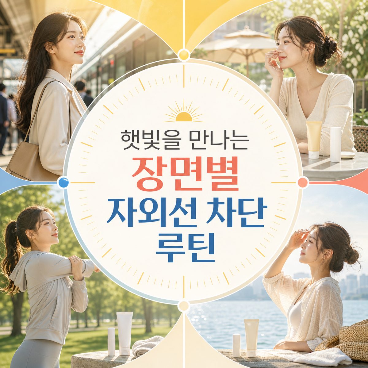 햇빛을 만나는 장면별 자외선 차단 루틴