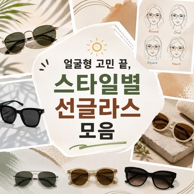 얼굴형 고민 끝, 스타일별 선글라스 모음