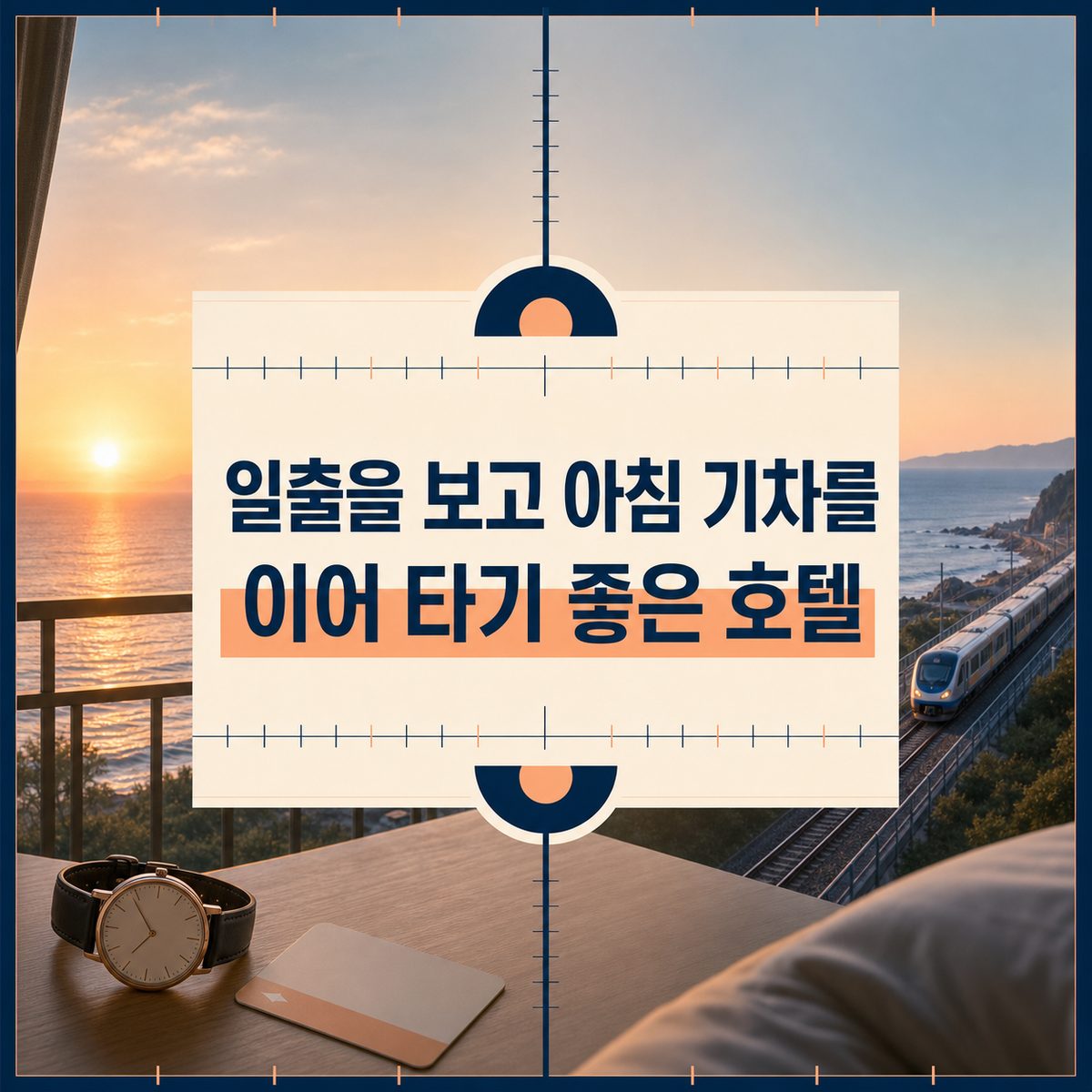 일출을 보고 아침 기차를 이어 타기 좋은 호텔