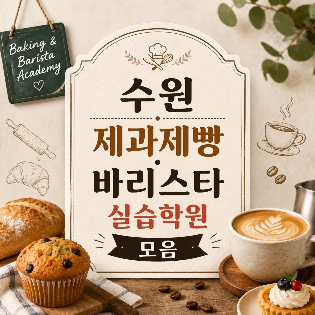 수원 제과제빵·바리스타 실습학원 모음