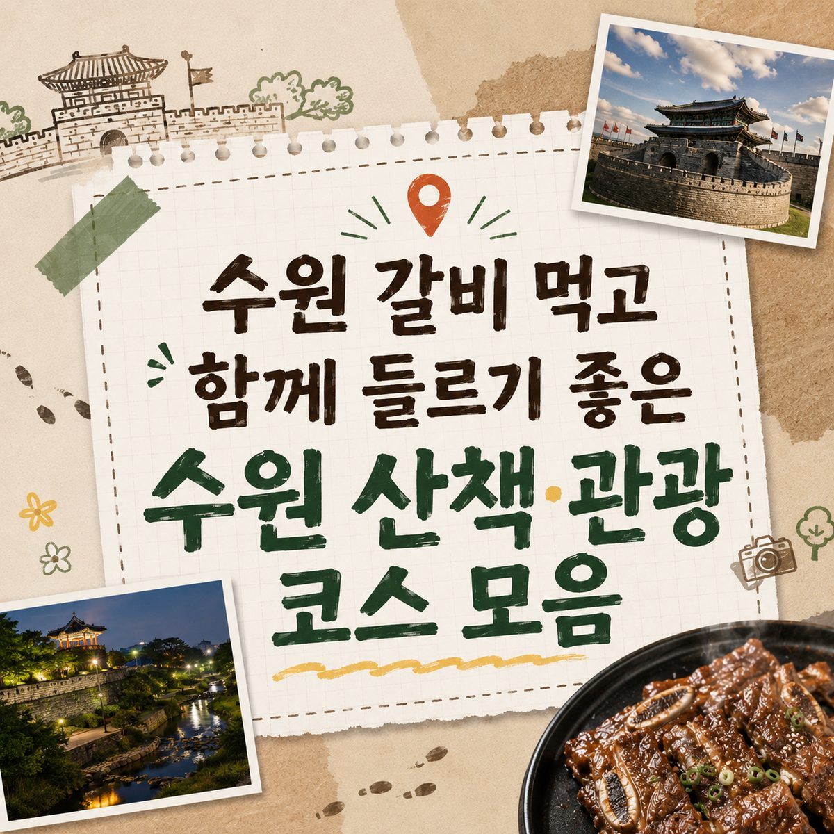 수원 갈비 먹고 함께 들르기 좋은 수원 산책·관광 코스 모음