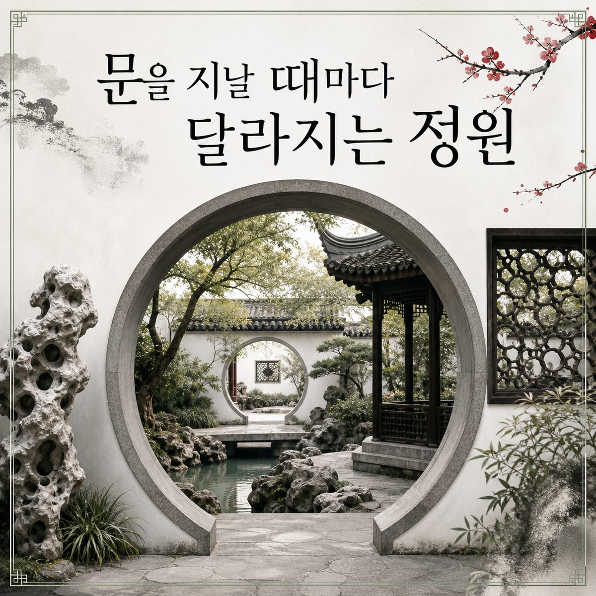 문 하나를 지날 때마다 달라지는 쑤저우의 정원