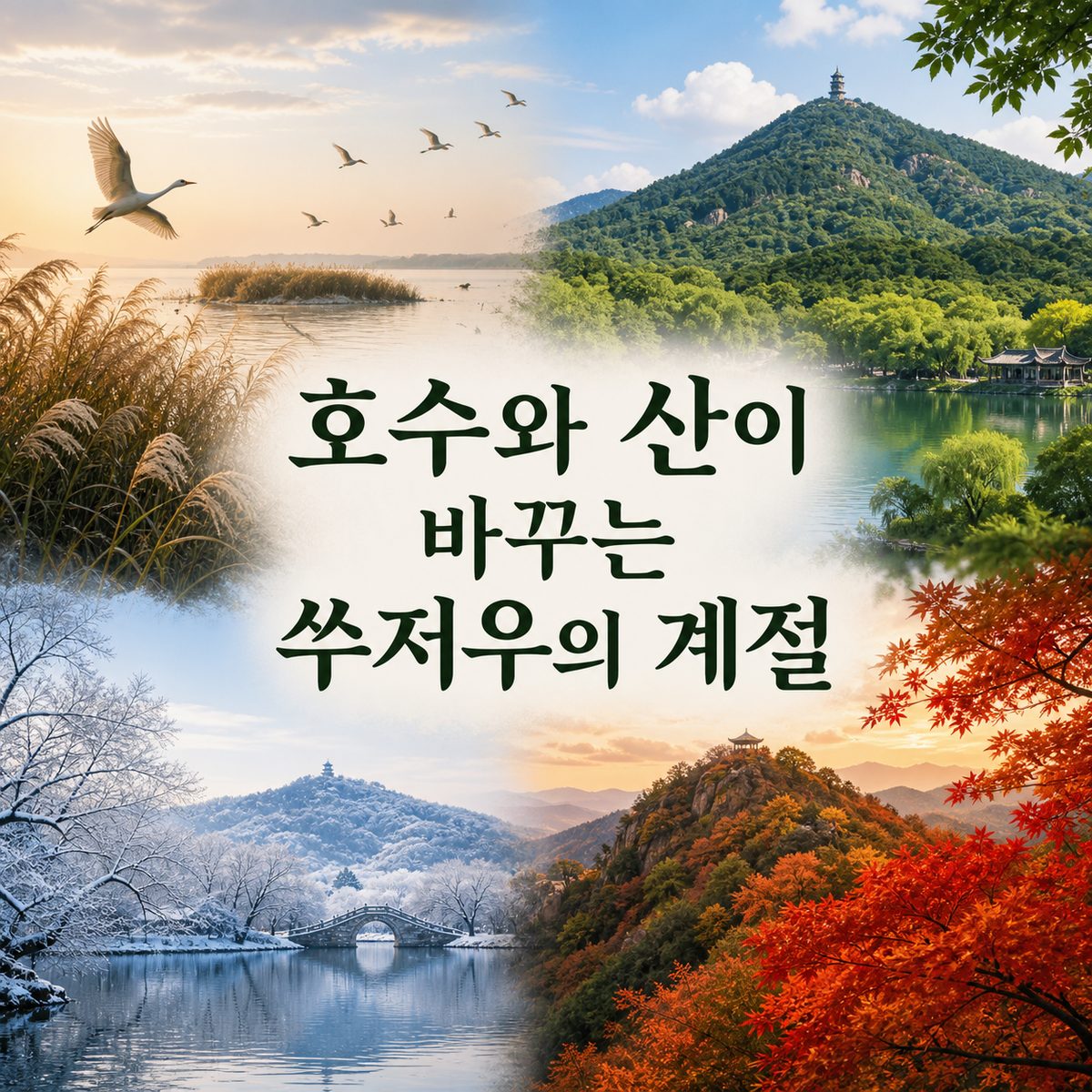 호수와 산이 바꾸는 쑤저우의 계절