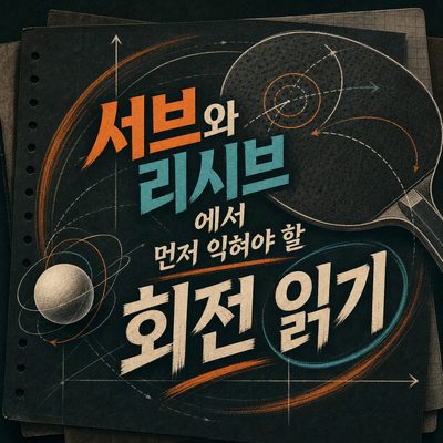 서브와 리시브에서 먼저 익혀야 할 회전 읽기