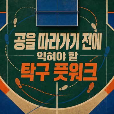 공을 따라가기 전에 익혀야 할 탁구 풋워크