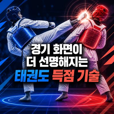경기 화면이 더 선명해지는 태권도 득점 기술
