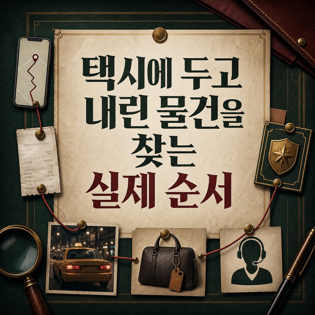 택시에 두고 내린 물건을 찾는 실제 순서