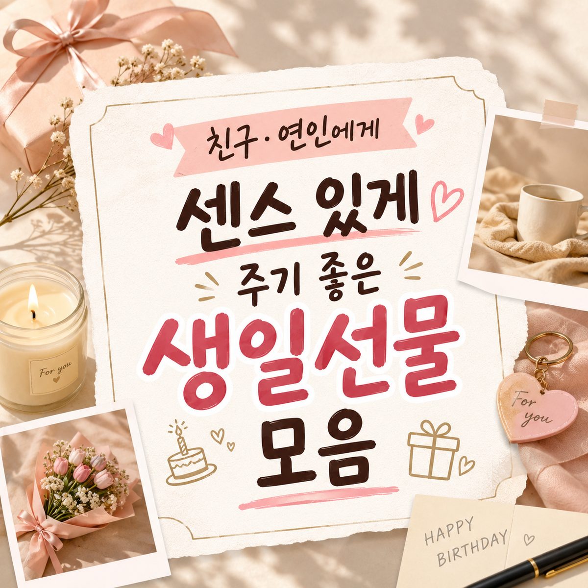 친구·연인에게 센스 있게 주기 좋은 생일선물 모음