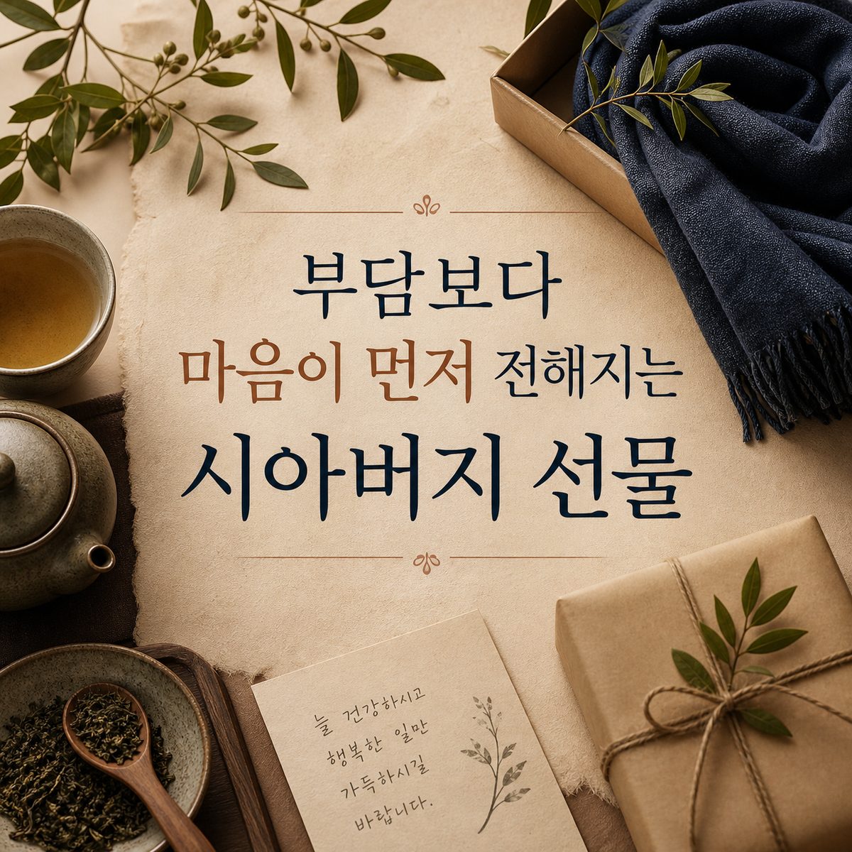 부담보다 마음이 먼저 전해지는 시아버지 선물