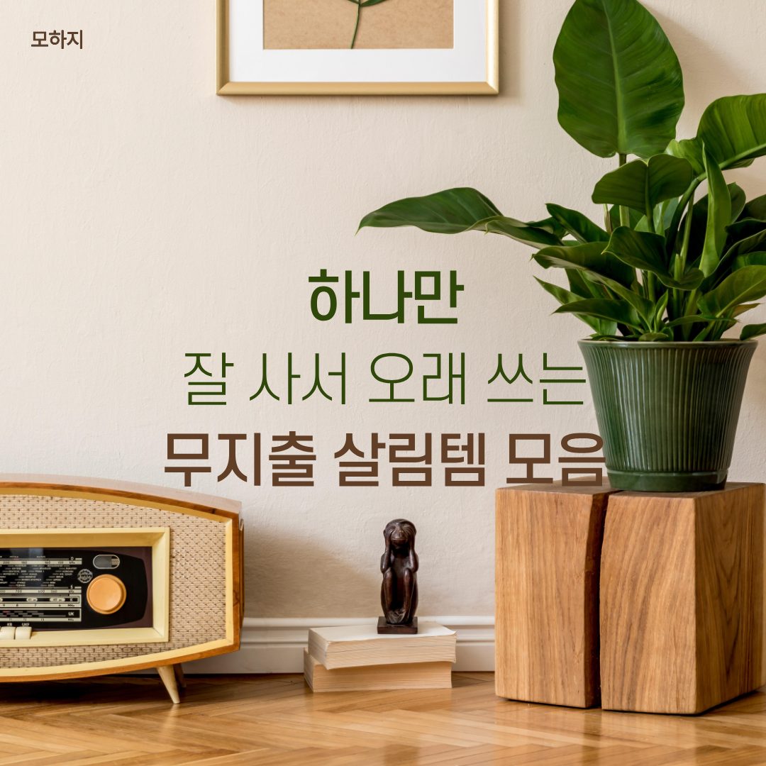 하나만 잘 사서 오래 쓰는 무지출 살림템 모음