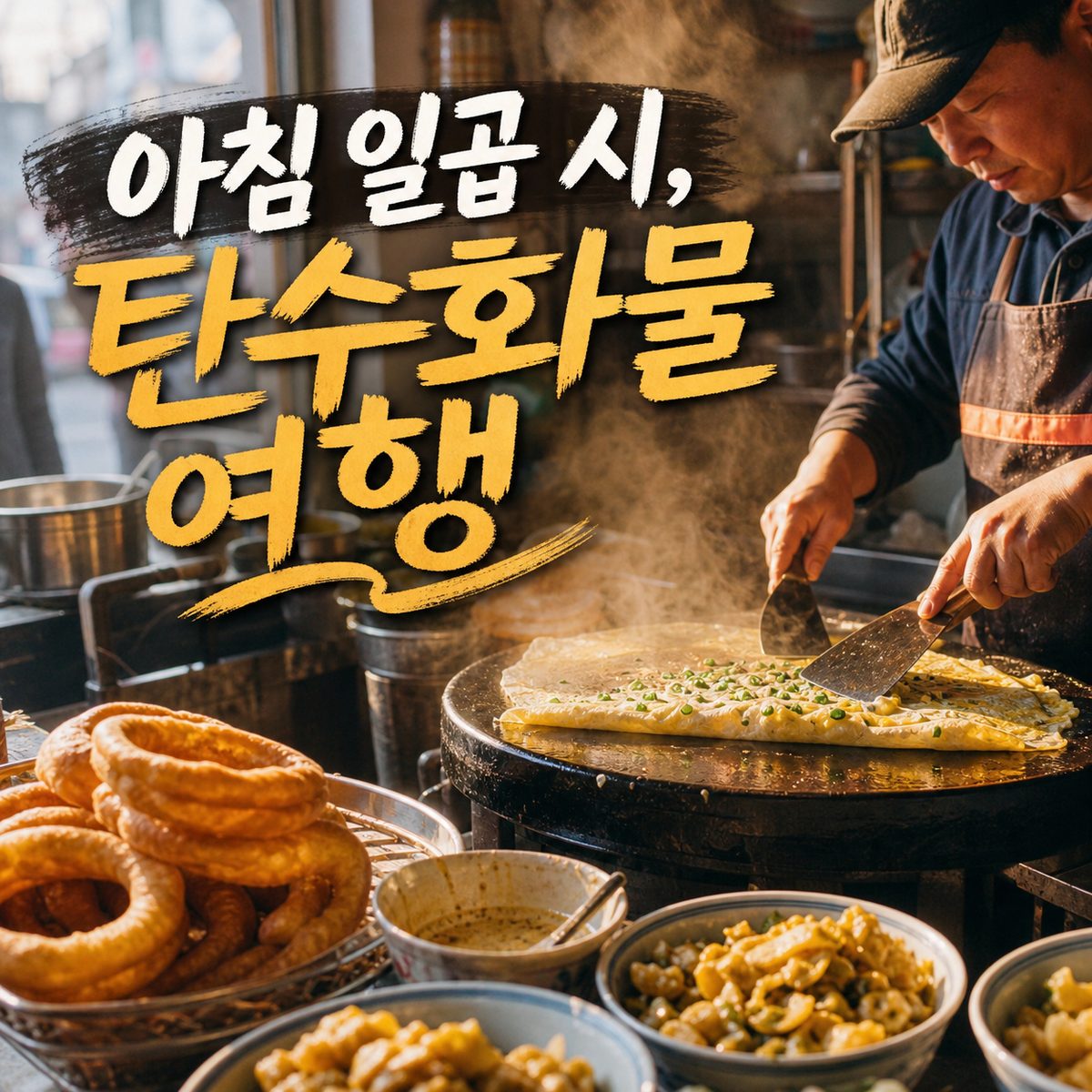 아침 일곱 시, 톈진에서는 탄수화물부터 여행이 시작된다