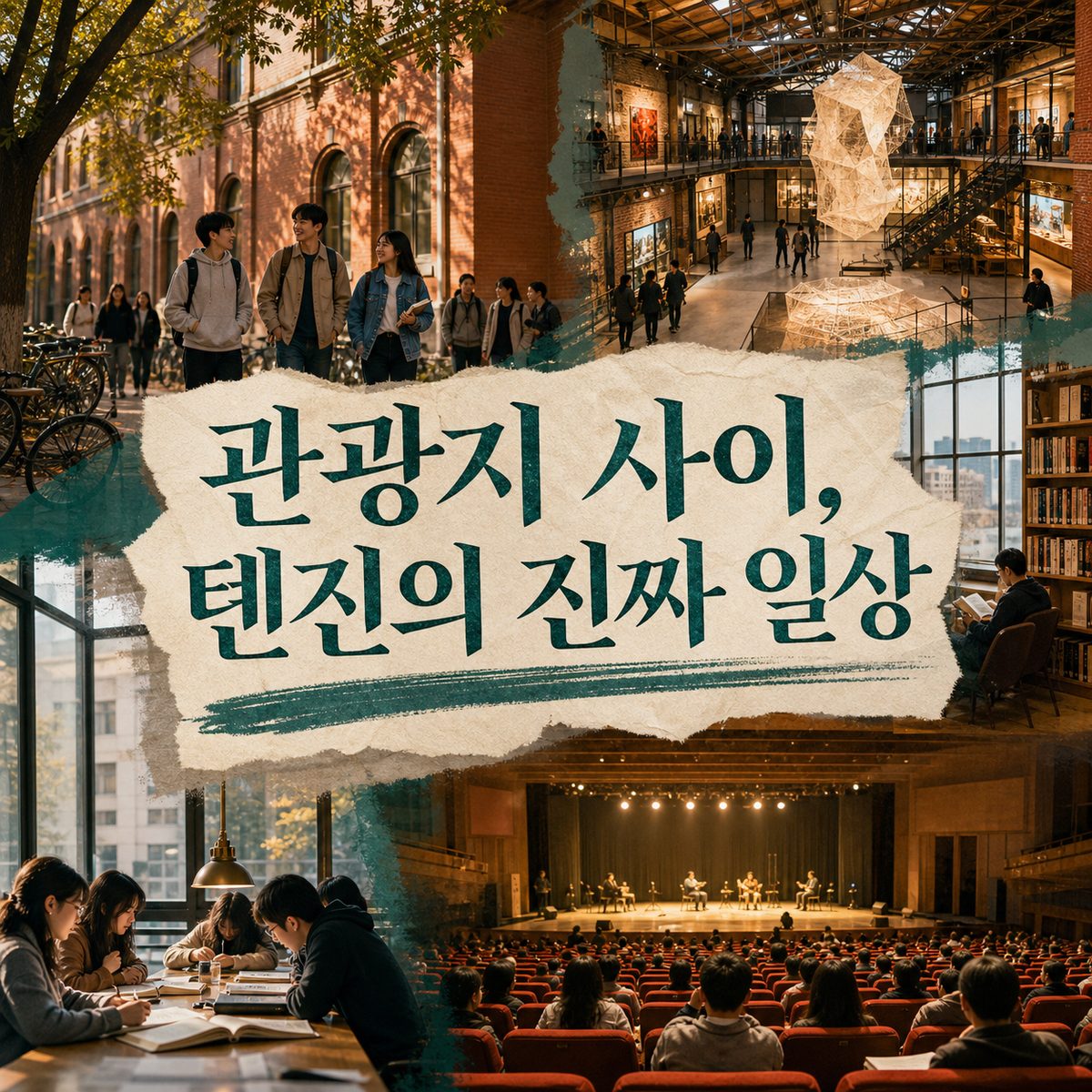 관광지 사이에 숨은 톈진의 일상은 이런 공간에서 보인다