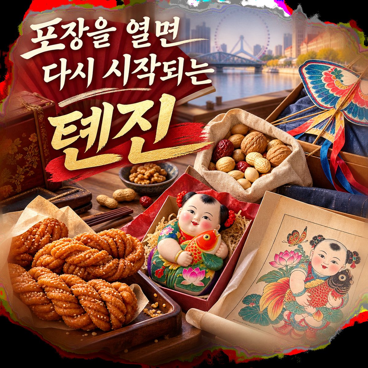톈진에서 사 온 선물은 포장을 열 때 여행이 다시 시작된다