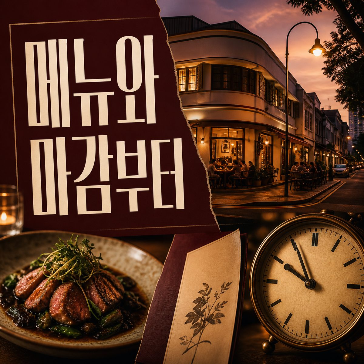 티옹바루 저녁, 분위기보다 메뉴와 마감부터
