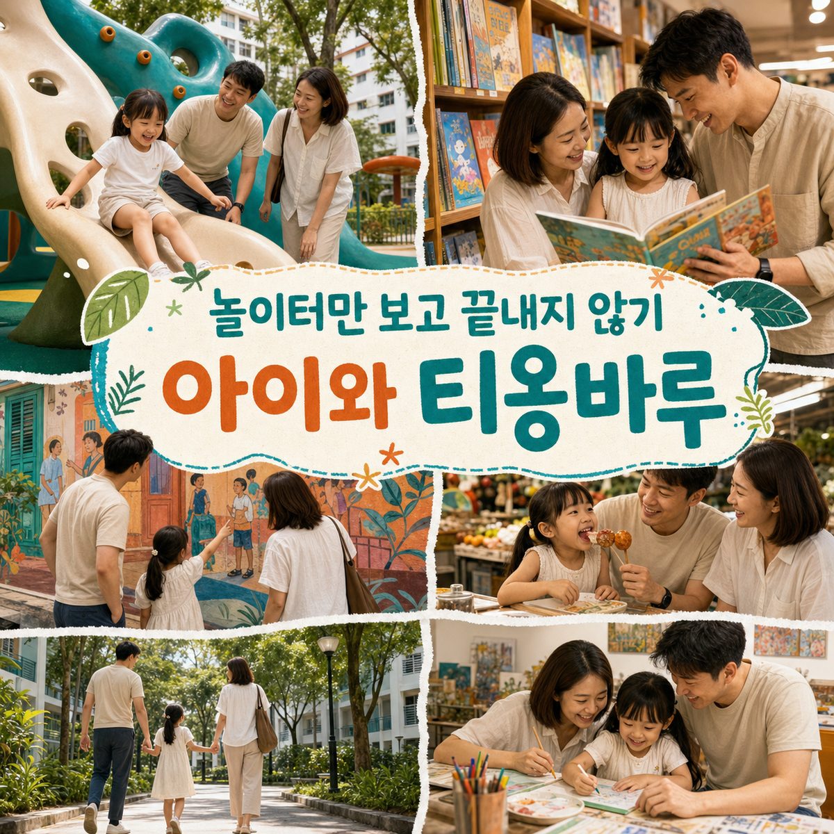 아이와 티옹바루를 걷는 날, 놀이터만 보고 끝내지 않기