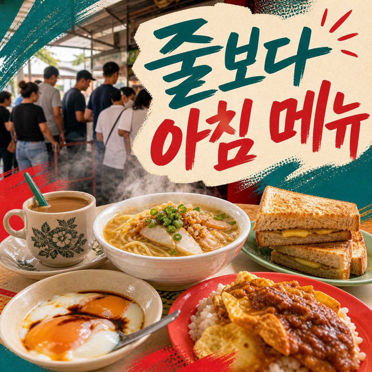 티옹바루 호커센터, 줄보다 먼저 고를 아침 메뉴