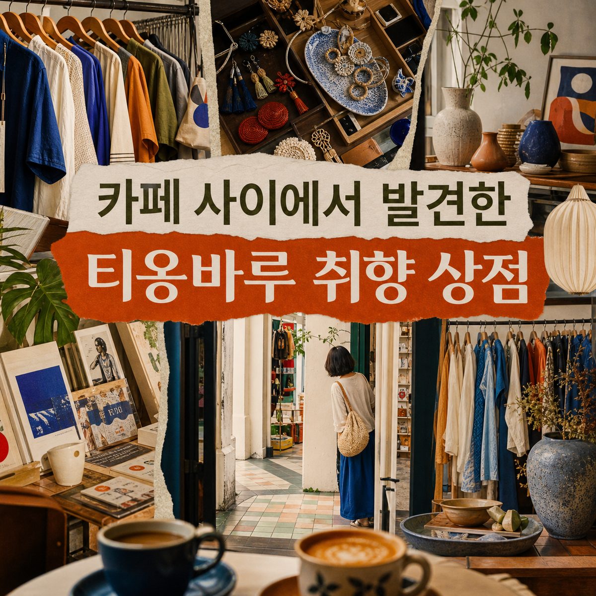 카페 사이에서 발견한 티옹바루 취향 상점