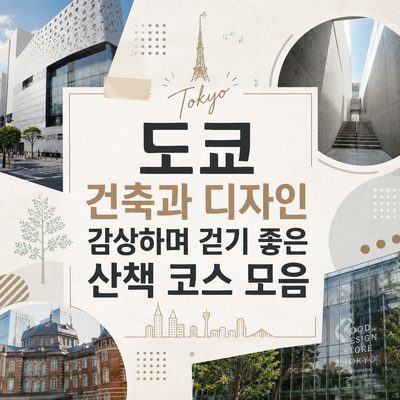 도쿄 건축과 디자인 감상하며 걷기 좋은 산책 코스 모음