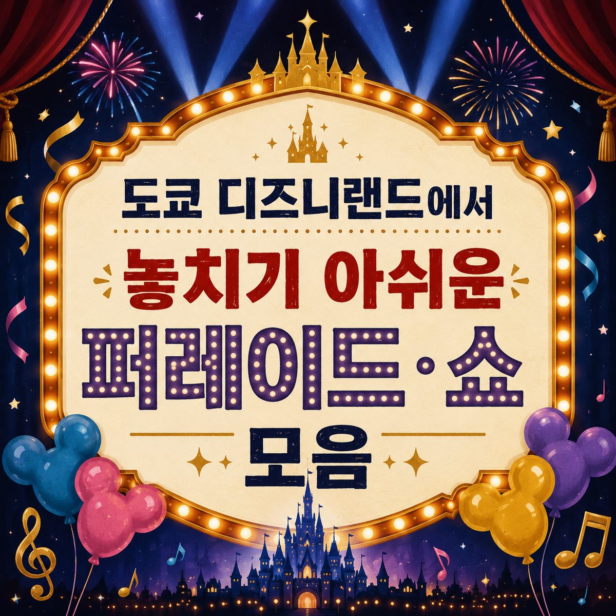 도쿄 디즈니랜드에서 놓치기 아쉬운 퍼레이드·쇼 모음