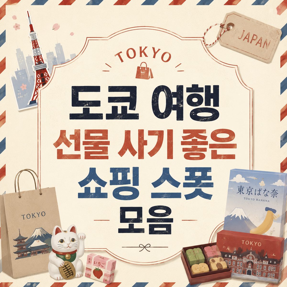 도쿄 여행 선물 사기 좋은 쇼핑 스폿 모음