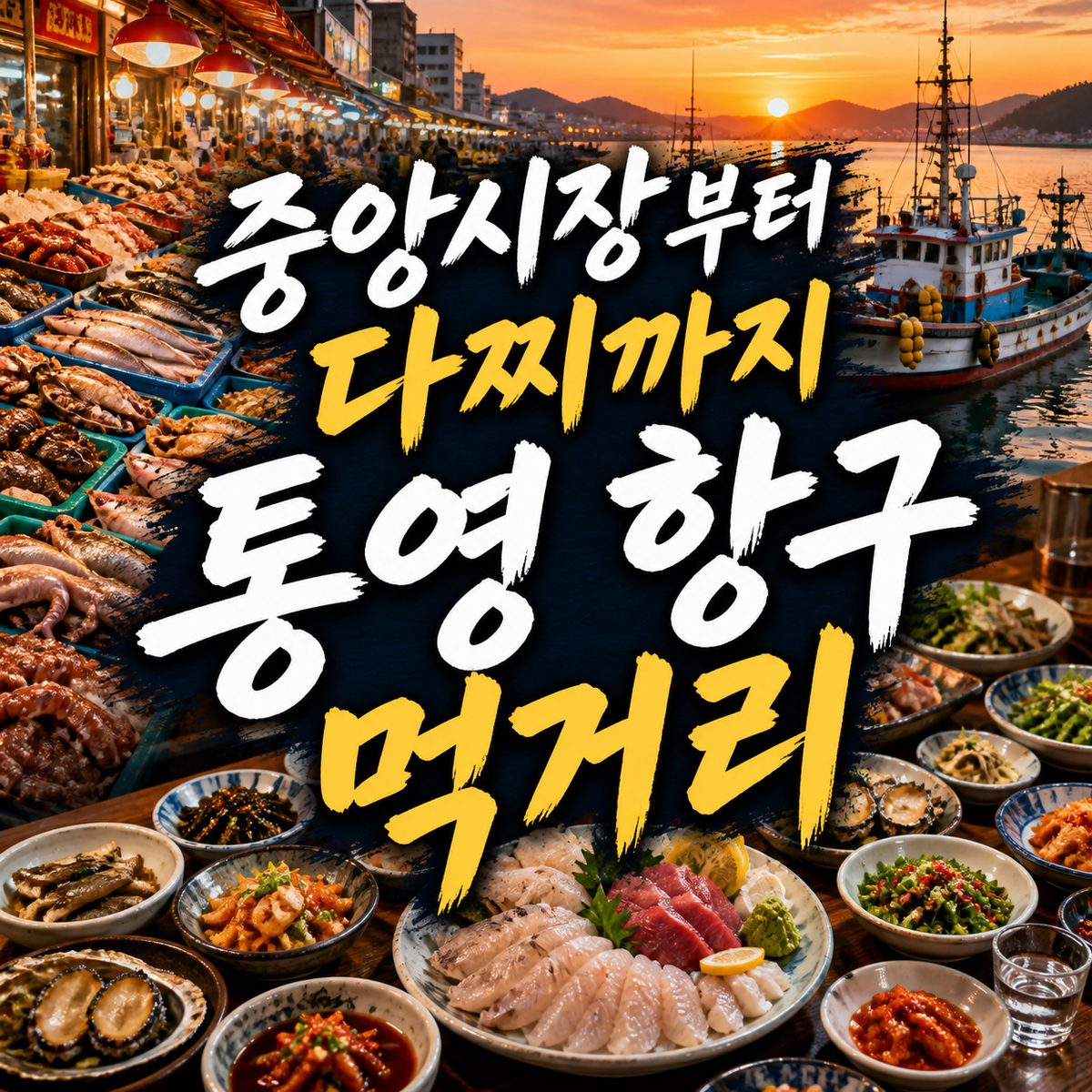 중앙시장부터 다찌까지 통영 항구 먹거리 8곳