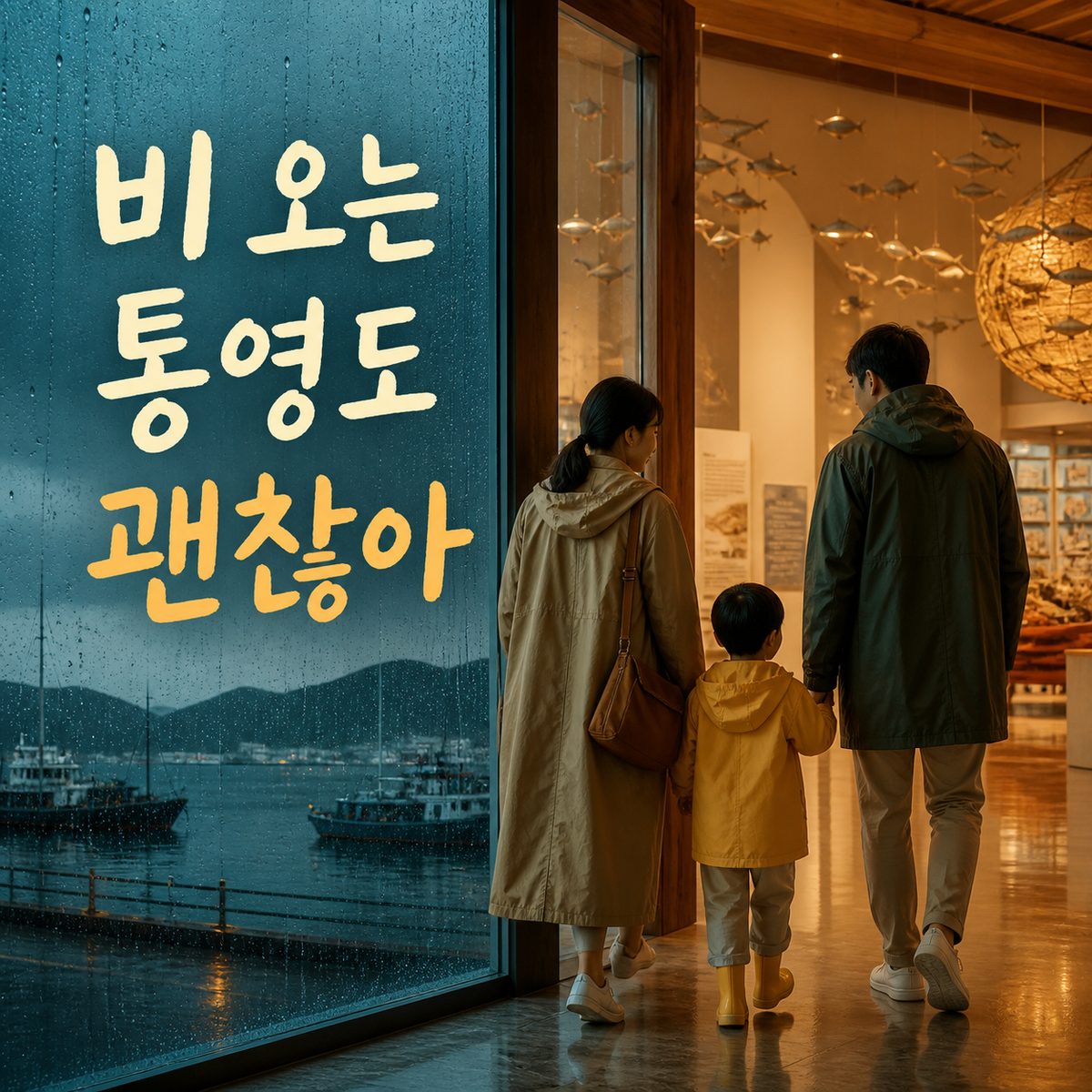 비가 와도 여행을 접지 않아도 되는 통영 실내 공간
