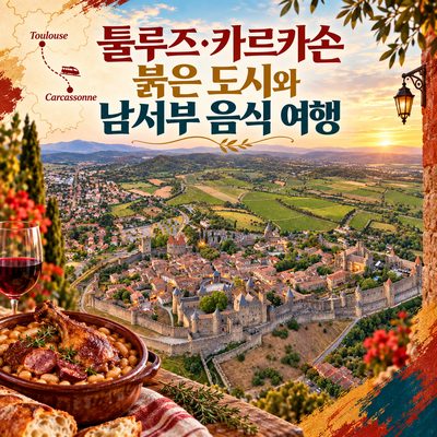 툴루즈·카르카손 붉은 도시와 남서부 음식 여행