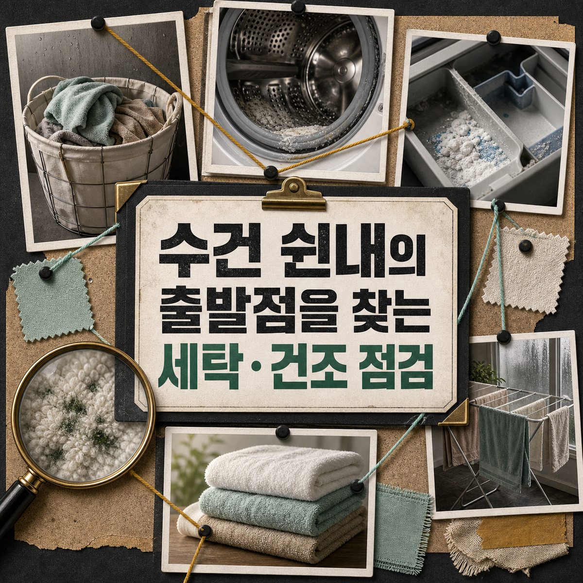 수건 쉰내의 출발점을 찾는 세탁·건조 점검