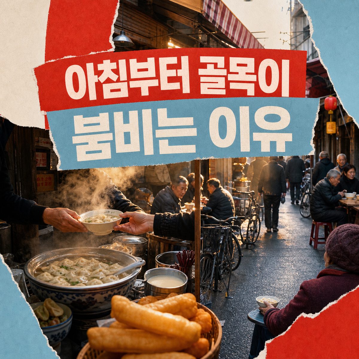아침부터 골목이 붐비는 이유