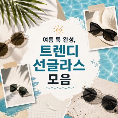 여름 룩 완성, 트렌디 선글라스 모음