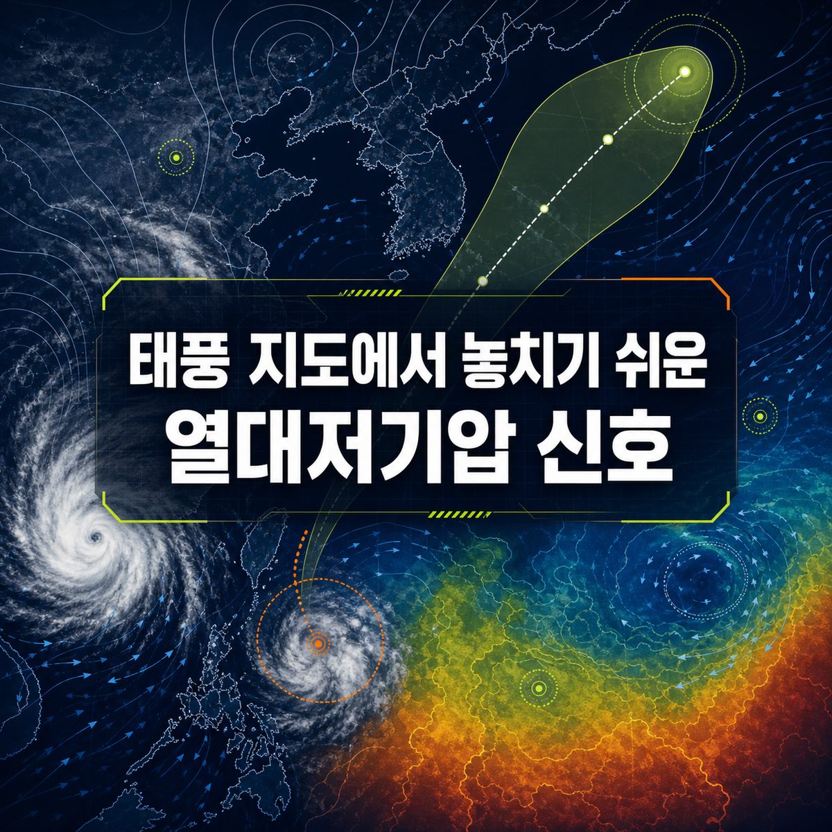 태풍 지도에서 놓치기 쉬운 열대저기압 신호