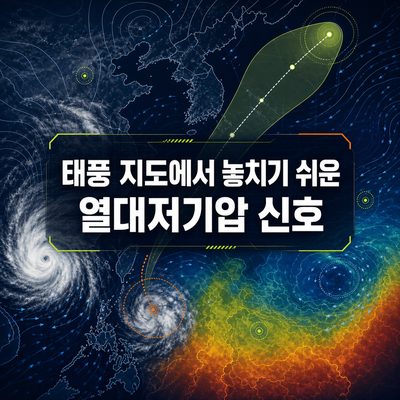 태풍 지도에서 놓치기 쉬운 열대저기압 신호