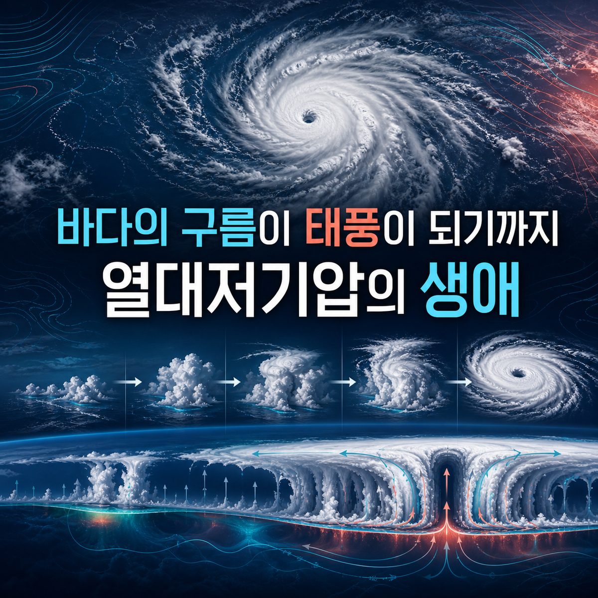 바다의 구름이 태풍이 되기까지, 열대저기압의 생애