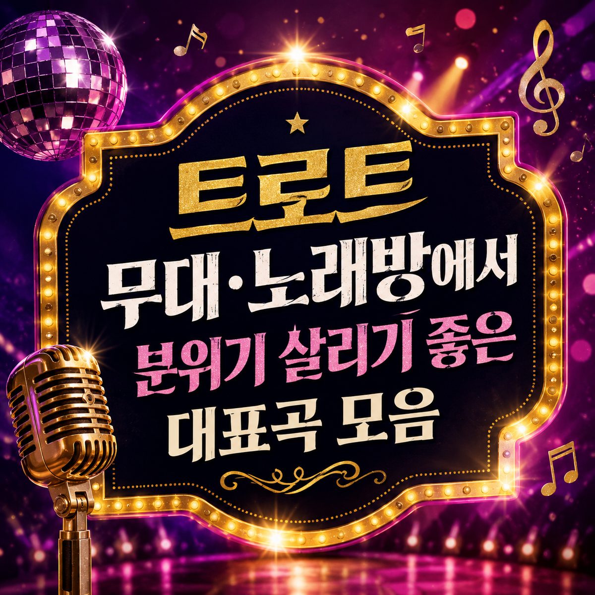 트로트 무대·노래방에서 분위기 살리기 좋은 대표곡 모음