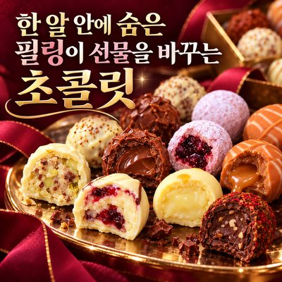 한 알 안에 숨은 필링이 선물을 바꾸는 초콜릿