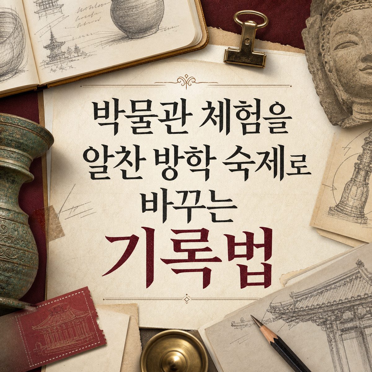 박물관 체험을 알찬 방학 숙제로 바꾸는 기록법