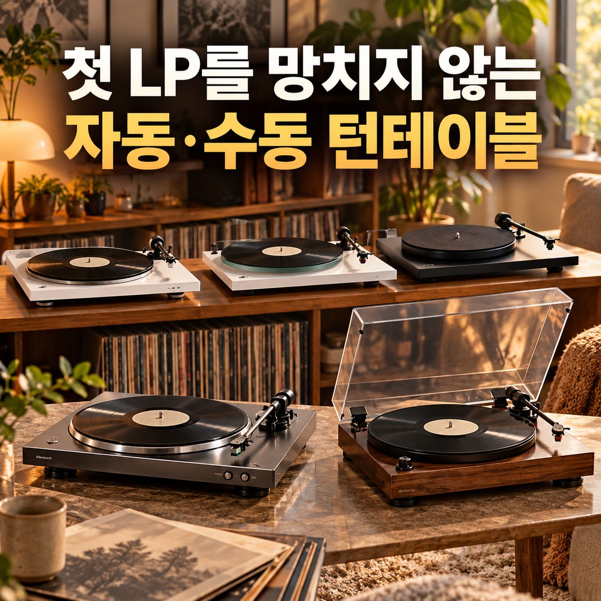 첫 LP를 망치지 않는 자동·수동 턴테이블