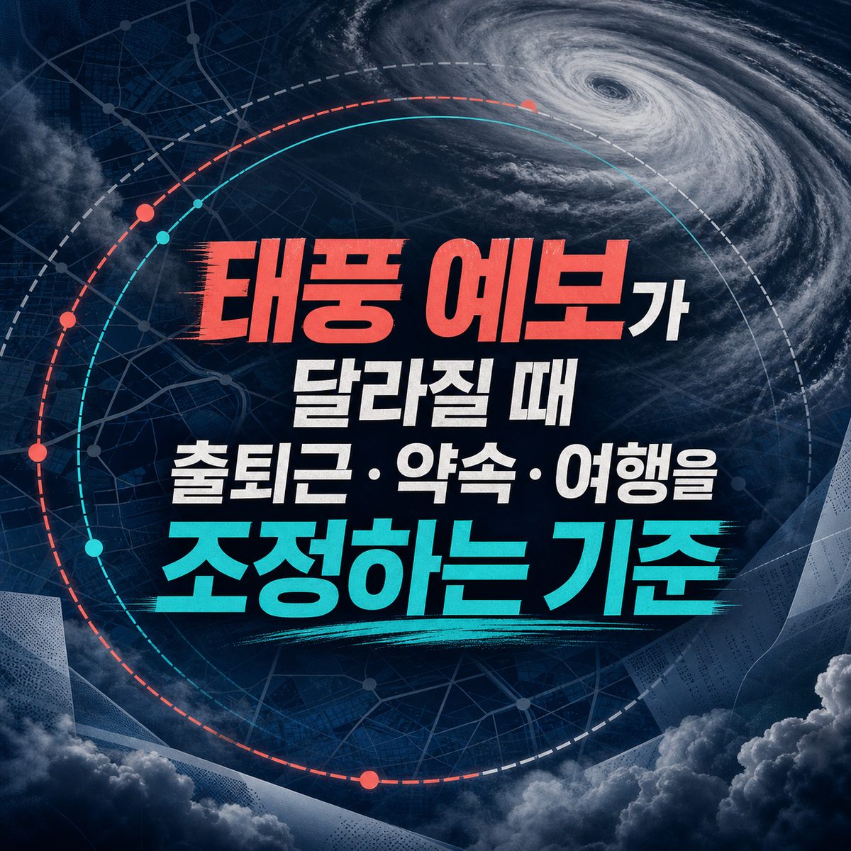 태풍 예보가 달라질 때 출퇴근·약속·여행을 조정하는 기준