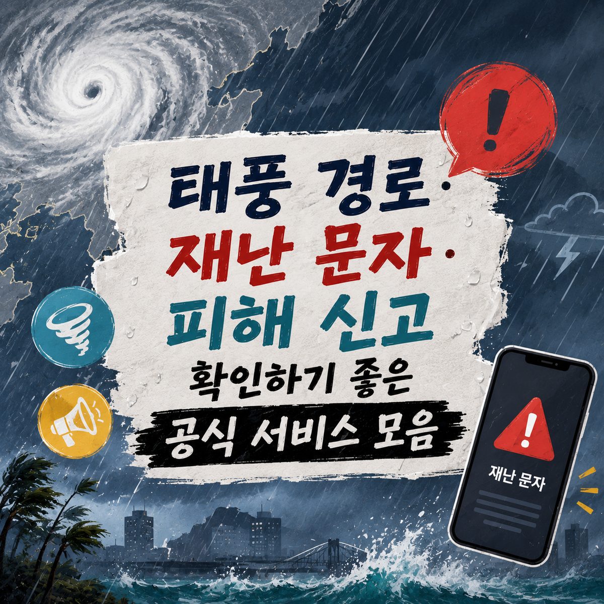 台風の経路・災害メッセージ・被害申告を確認するのに良い公式サービス集